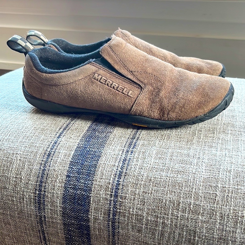 Merrell Womens Brown Suede Moc, Size 7